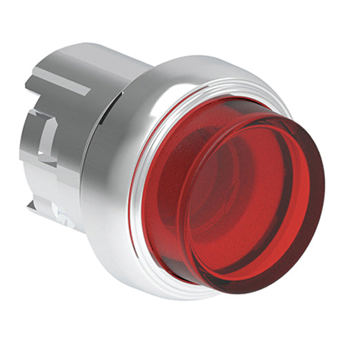 Lovato LPSQL204, Illuminated Push-Push Button Actuator, Ø22mm Platinum Series Metal, Push ON-Push OFF, Extended, Red