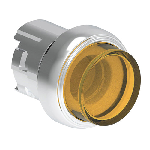 Lovato LPSQL205, Illuminated Push-Push Button Actuator, Ø22mm Platinum Series Metal, Push ON-Push OFF, Extended, Yellow