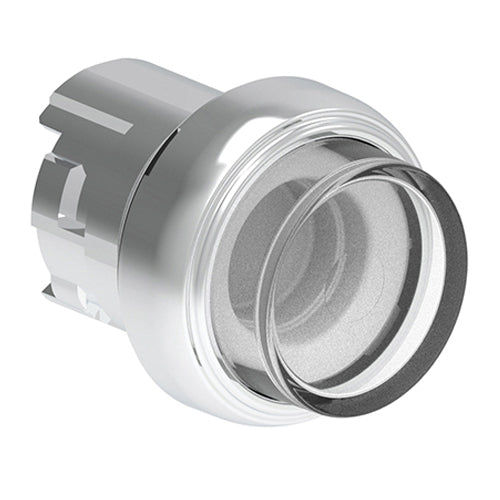 Lovato LPSQL207, Illuminated Push-Push Button Actuator, Ø22mm Platinum Series Metal, Push ON-Push OFF, Extended, Transparent