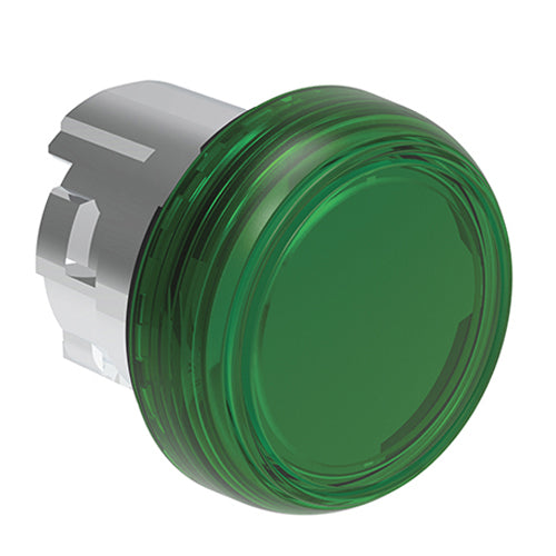 Lovato LPSL3, Pilot Light Head without Mounting Adapter, Ø22mm Platinum Series Metal, Green