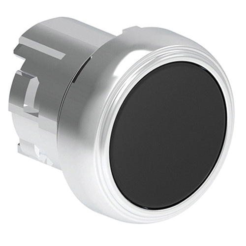 Lovato LPSQ102, Push-Push Button Actuator, Ø22mm Platinum Series Metal, Push ON-Push OFF, Flush, Black