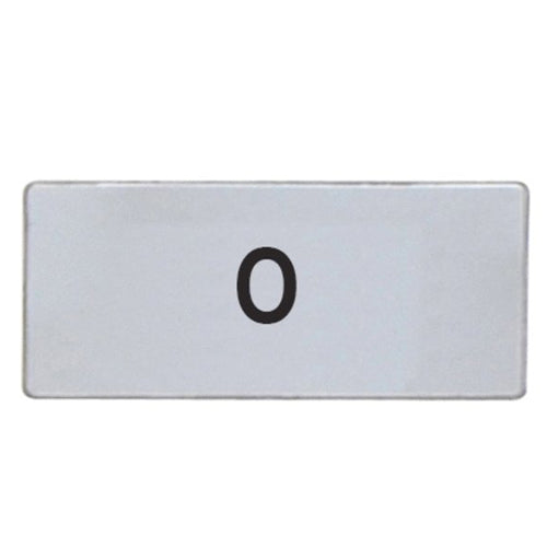 Lovato LPXAGB200, International Label with "O" Text, For Pushbuttons and Selector Switches, 2 Packs