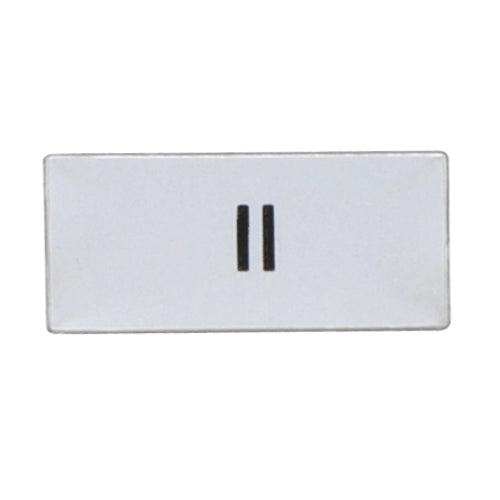 Lovato LPXAGB202, International Label with "II" Text, For Pushbuttons and Selector Switches, 2 Packs