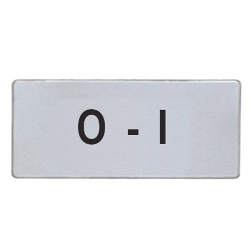 Lovato LPXAGB203, International Label with "O-I" Text, For Pushbuttons and Selector Switches, 2 Packs