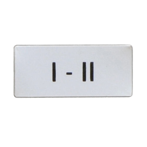 Lovato LPXAGB204, International Label with "I-II" Text, For Pushbuttons and Selector Switches, 2 Packs