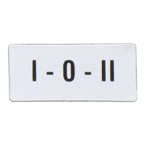 Lovato LPXAGB205, International Label with "I-O-II" Text, For Pushbuttons and Selector Switches, 2 Packs