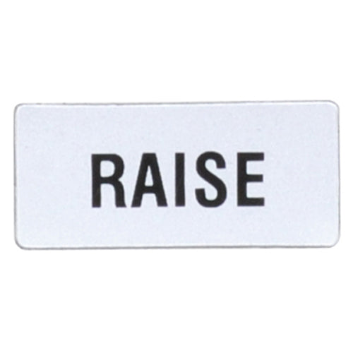 Lovato LPXAGB231, Label with "RAISE" Text, For General Use, 2 Packs