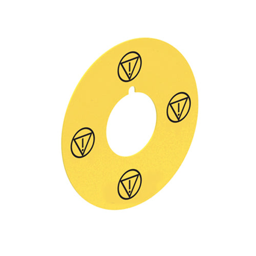 Lovato LPXAU123, Plastic Disk for Mushroom Head Pushbuttons, With IEC60417-5638 Symbol, Ø60mm/2.4in