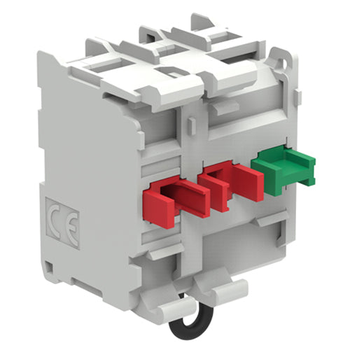 Lovato LPXC02SM, Auto-Monitor Contact Element with Screw Terminals, For Ø22mm Platinum Series Non-Illuminated Latch Mushroom-Head Pushbuttons, 2NC