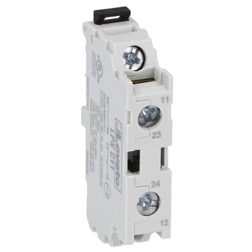 Lovato LPXC11, Double Contact Element with Screw Termination, For Platinum Series, 1NO+1NC