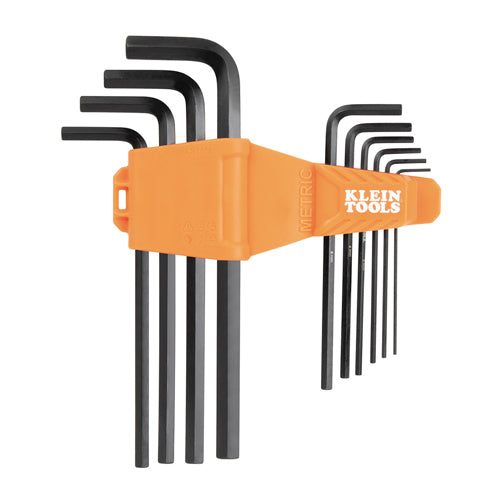 Klein Tools LS10M, Long Hex Key Set, Metric, 10-Piece
