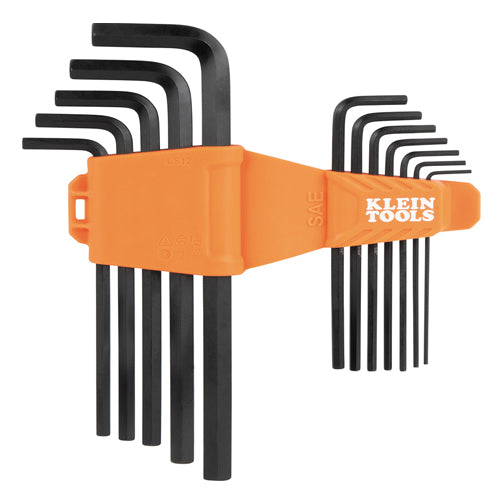 Klein Tools LS12, L-Style Long Hex Key Set, SAE, 12-Piece