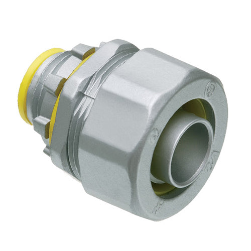 Arlington LT125A, 1-1/4" Straight Liquid-Tight Conduit Connector with Insulated Throat, Zinc Die-Cast