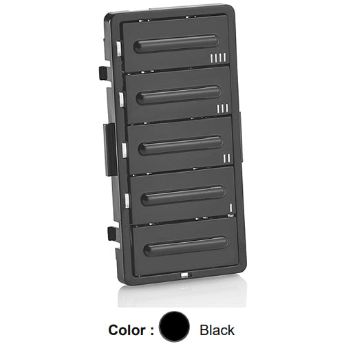 Leviton LTBKT-E, Color Change Kit for 5-Button Timer, Black