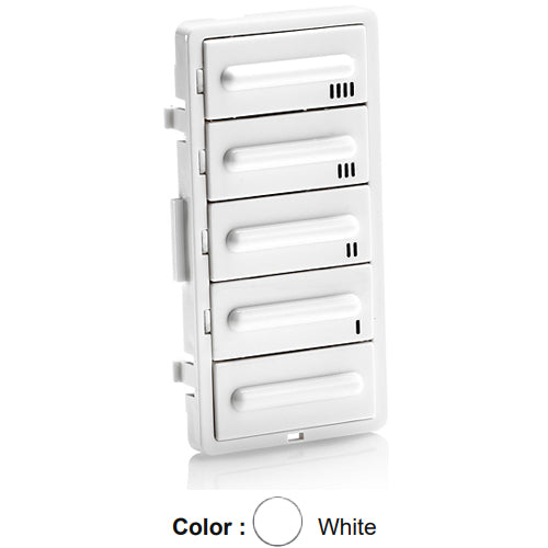 Leviton LTBKT-W, Color Change Kit for 5-Button Timer, White
