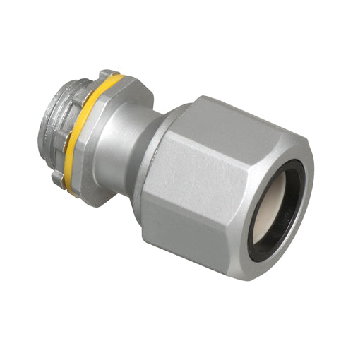 Arlington LTMC75, Liquid-tight, Concrete-tight Zinc Fitting, Cable Range 0.725 to 0.980. 3/4" Trade Size