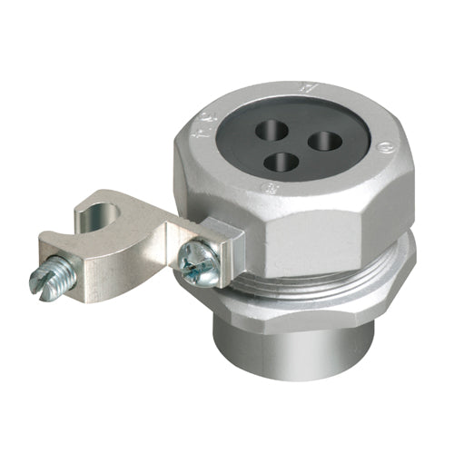 Arlington LTPV75, 3/4" Combination Rigid To Wire Grounding And Bonding Bushing, Zinc, Silver