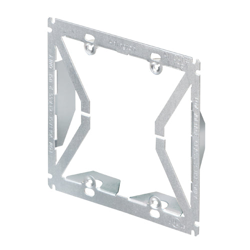 Arlington LV2S, 2-Gang Plated Steel Cut-In Mounting Bracket, Silver, 50 Packs