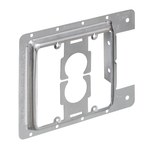 Arlington LV2SN, Steel Mounting Bracket, 2-Gang, Silver, Steel, 25 Packs