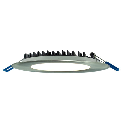 Lotus LY41RCD/30K/BN, 4" LED Round Slim Recessed, 12W, 120VAC, 3000K Soft White, 700 Lumens, 80 CRI, Dimmable, Brushed Nickel Trim Finish