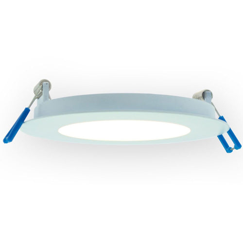 Lotus LY4RCS/30K/WH, 4" LED Round Original Super Thin Recessed, 9W, 120VAC, 3000K Soft White, 550 Lumens, 80 CRI, Dimmable, White Trim Finish