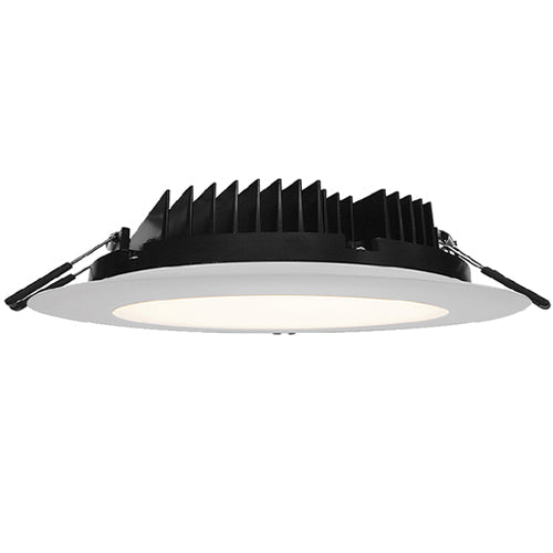 Lotus LY82RCD/41K/WH, 8" Round Slim White Recessed LED, 33W, 120VAC, 4100K Cool White, 2400 Lumens, Dimmable