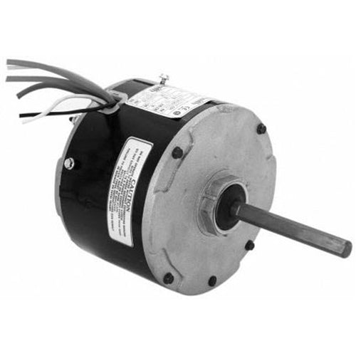 Rotom M2-R22019, 5.5'' Condenser Fan Motor, PSC Type, Sleeve Bearing, 208/230 Volts, 1/6 HP, 1.3 Amps, 2/1075 Spd/RPM, Reversible Rotation, 5MFD Capacitor, 6''×1/2'' Shaft