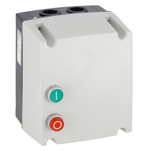 Lovato M25P0381257560B5, Three Phase Direct-On-Line Starter, 32…38A (18.5kW at 400V), IP65, Contactor Coil Voltage 575VAC 60Hz, Non-Metallic Enclosure, With Thermal Overload Relay, With Start and Stop/Reset Pushbuttons