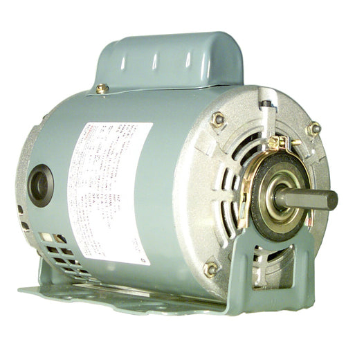 Rotom M5-S1156, 56 Frame Belted Fan & Blower Motor, Single Phase, 1/2 HP, 7.2 Amps, 115/208/230 Volts, 1/1750 Spd/RPM, Ball Bearing, 1.6''x5/8'' Shaft, Reversible Rotation