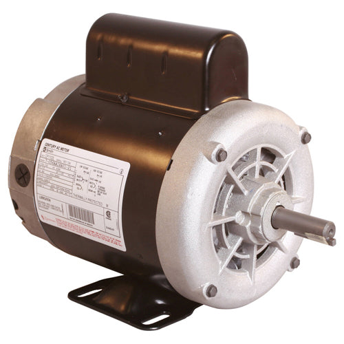 Rotom M5-S1402, 56 Frame Belted Fan & Blower Motor, Single Phase, 1 HP, 15 Amps, 115/230 Volts, 1/3450 Spd/RPM, Ball Bearing, 1.9''x5/8'' Keyed Shaft, Reversible Rotation