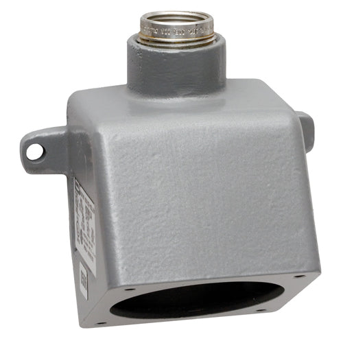 Hubbell MB301W, Insulgrip Pin and Sleeve Metallic 30º Angle Back Box For 30A Devices, 3/4" NPT Hub