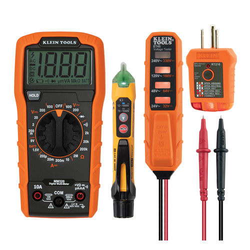 Klein Tools MM320KIT, Digital Multimeter Electrical Test Kit