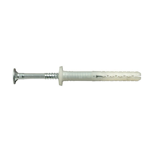 UCAN MNA 670, Nylon Drive Screw Anchors, Round Head, Phillips Drive Screw, Drill Dia.6mm, Length 70mm, 100 Packs