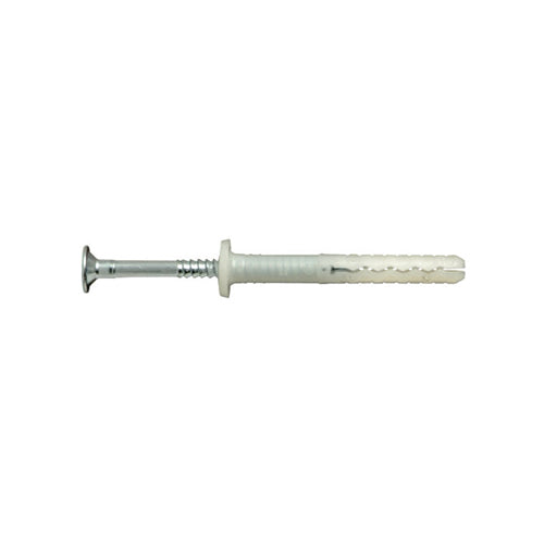 UCAN MNA 635R, Nylon Drive Screw Anchors, Round Head, Square Socket, Drill Dia. 6 mm, Length 40 mm, 100 Packs