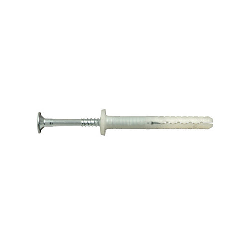 UCAN MNA 880SS, Nylon Drive Screw Anchors, Round/Countersink Head, 304 Stainless Steel Phillips Drive Screw, Drill Dia. 8 mm, Length 80 mm, 100 Packs