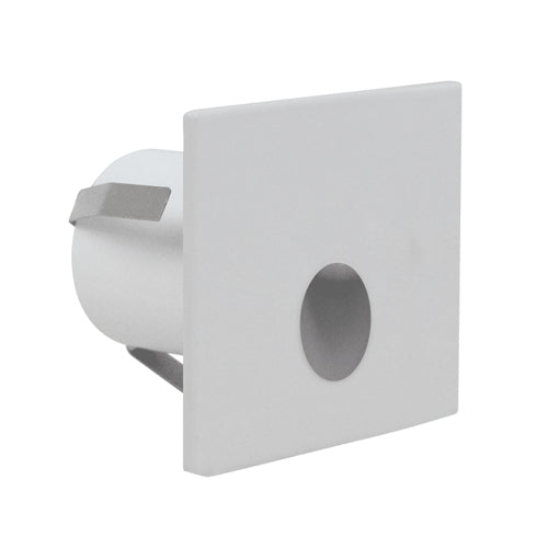 Votatec MNLED-2202S-3K/WH, 2'' Mini Step LED Light, Square, 1W, 18 Lumens, 3000K Warm White, 12VDC, White