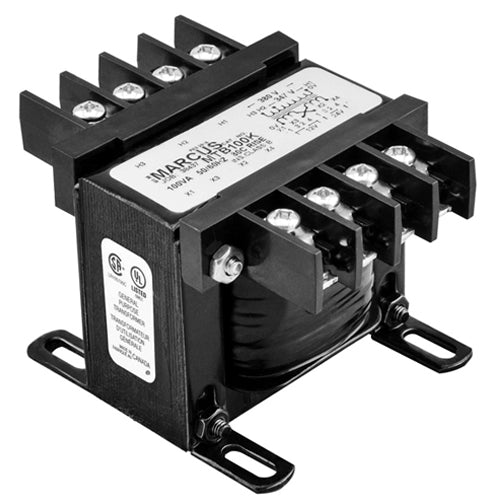 MARCUS MTB1KX, Single Phase, Open Style (Fuse Block Use) Industrial Control Transformer 1000VA, Primary 347/380V, Secondary 12/24V, Copper