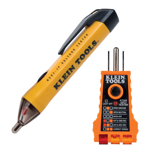 Klein Tools NCVT1PKIT, Non-Contact Voltage and GFCI Receptacle Test Kit