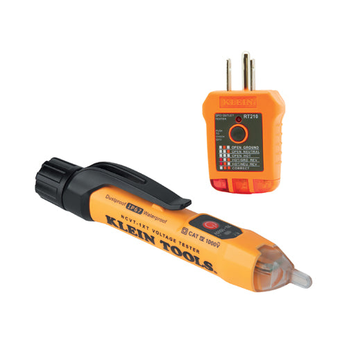 Klein Tools NCVT1XTKIT, Non-Contact Voltage and GFCI Receptacle Premium Test Kit