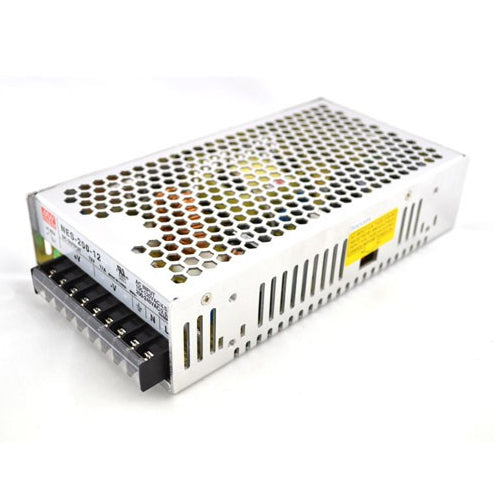 Mean Well NES-200-24, 200W Single Output Switching LED Power Supply, 90-132VAC/254-370VDC Input, 24VDC Output, 7.8 Amps, Maximum Rated Power 211 Watt
