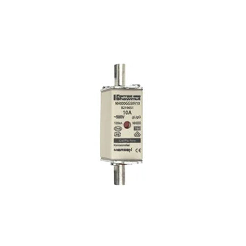 Mersen NH000GG50V10, DIN NH Standard fuse-link gG, Size NH000, 500VAC/250VDC, 10A, live tags Double indicator