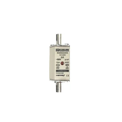 Mersen NH000GG50V6, DIN NH Standard fuse-link gG, Size NH000, 500VAC/250VDC, 6A, live tags Double indicator