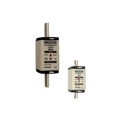 Mersen NH000GG69V10-1, DIN NH Standard fuse-link gG, Size NH000, 690VAC/250VDC, 10A, isolated tags Double indicator
