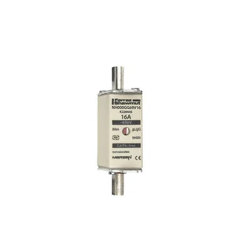 Mersen NH000GG69V16, DIN NH Standard fuse-link gG, Size NH000, 690VAC/250VDC, 16A, live tags Double indicator