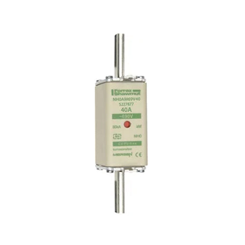 Mersen NH0AM69V40, DIN NH Standard fuse-link aM, Size NH0, 690VAC, 40A, live tags Double indicator