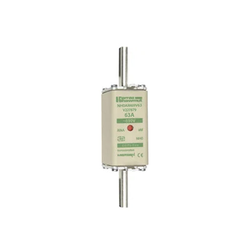 Mersen NH0AM69V63, DIN NH Standard fuse-link aM, Size NH0, 690VAC, 63A, live tags Double indicator