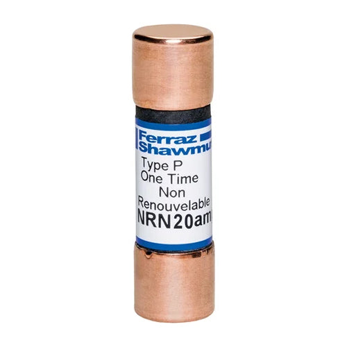 Mersen NRN20, Class H NRN Fuse, 250VAC, 20A, Ferrule Type