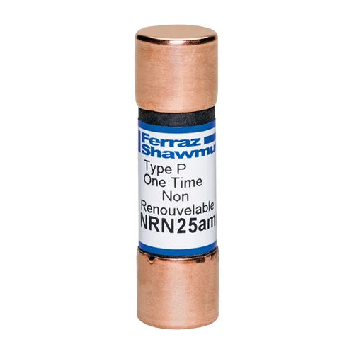 Mersen NRN25, Class H NRN Fuse, 250VAC, 25A, Ferrule Type