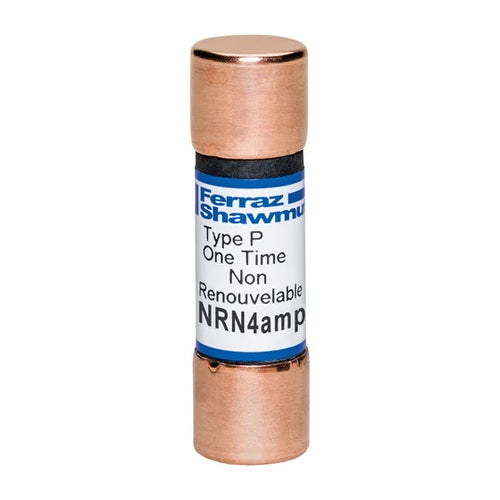 Mersen NRN4, Class H NRN Fuse, 250VAC, 4A, Ferrule Type
