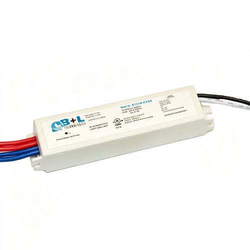 B+L Technologies NU6-3128-PSS, Nuance 6 Instant Start Miniature Electronic Ballast, 347VAC Input, 50/60Hz, Up to 28W, Slim Format S